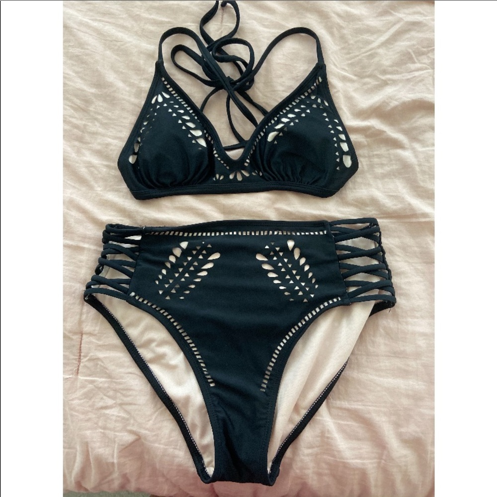 Xhilaration Target black nude bikini set medium